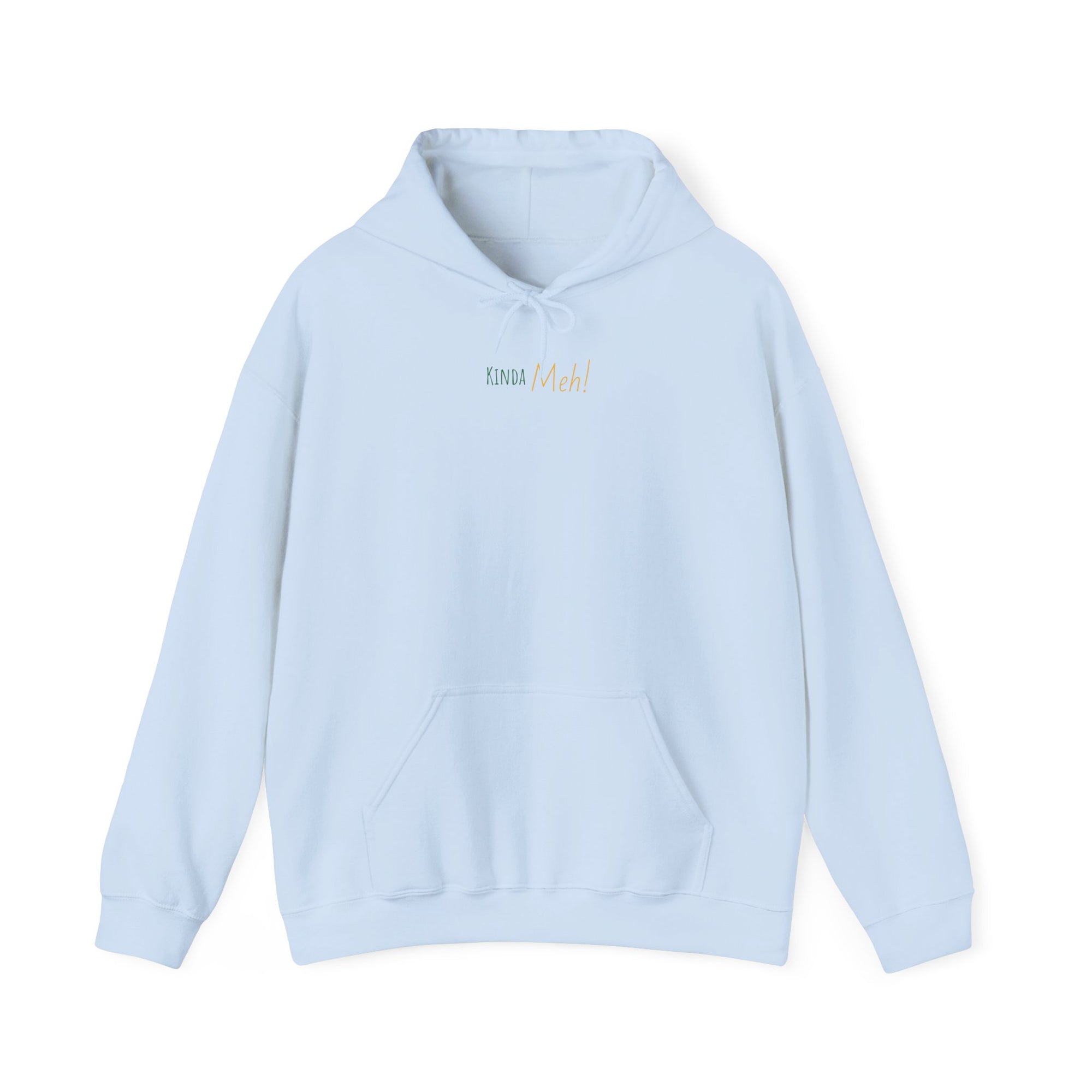 Meh Unisex Hooded Sweatshirt - Light Blue
