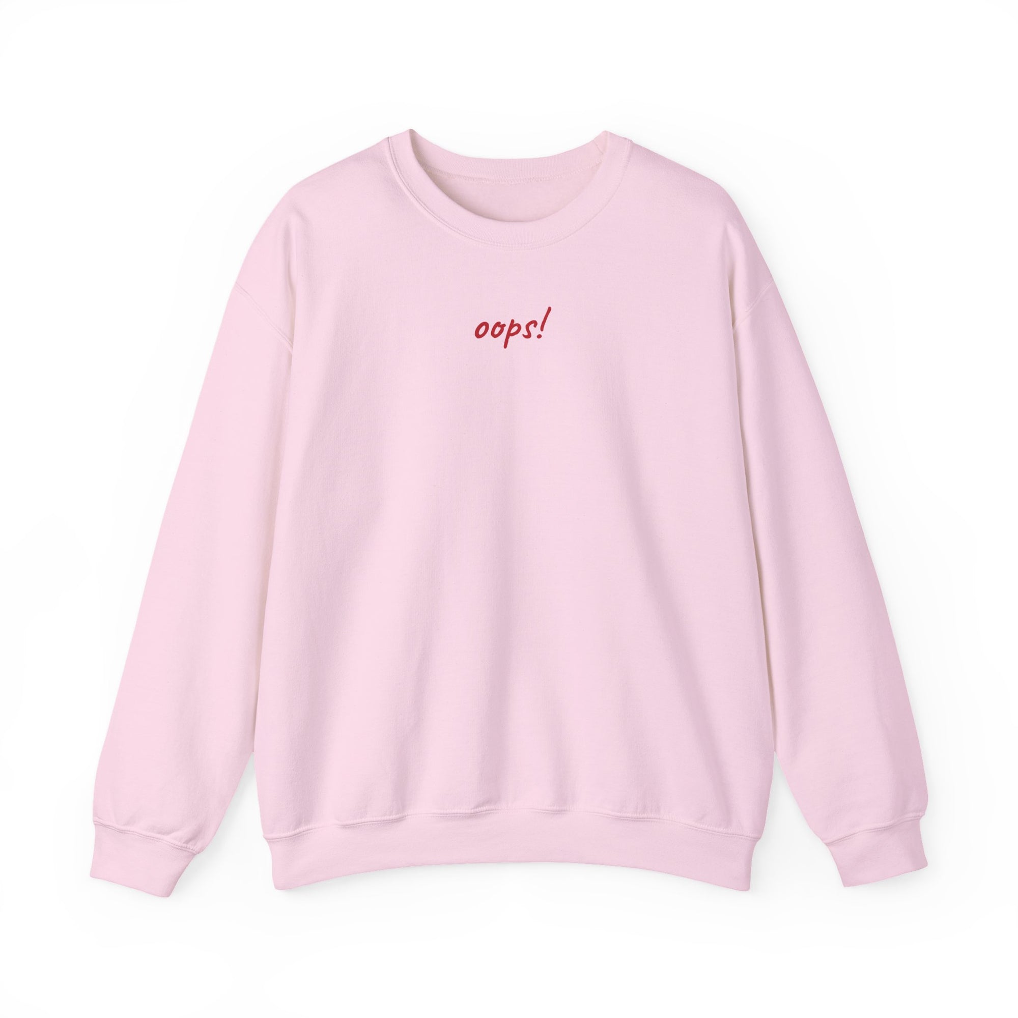 Oops! Unisex Crewneck Sweatshirt - Pink