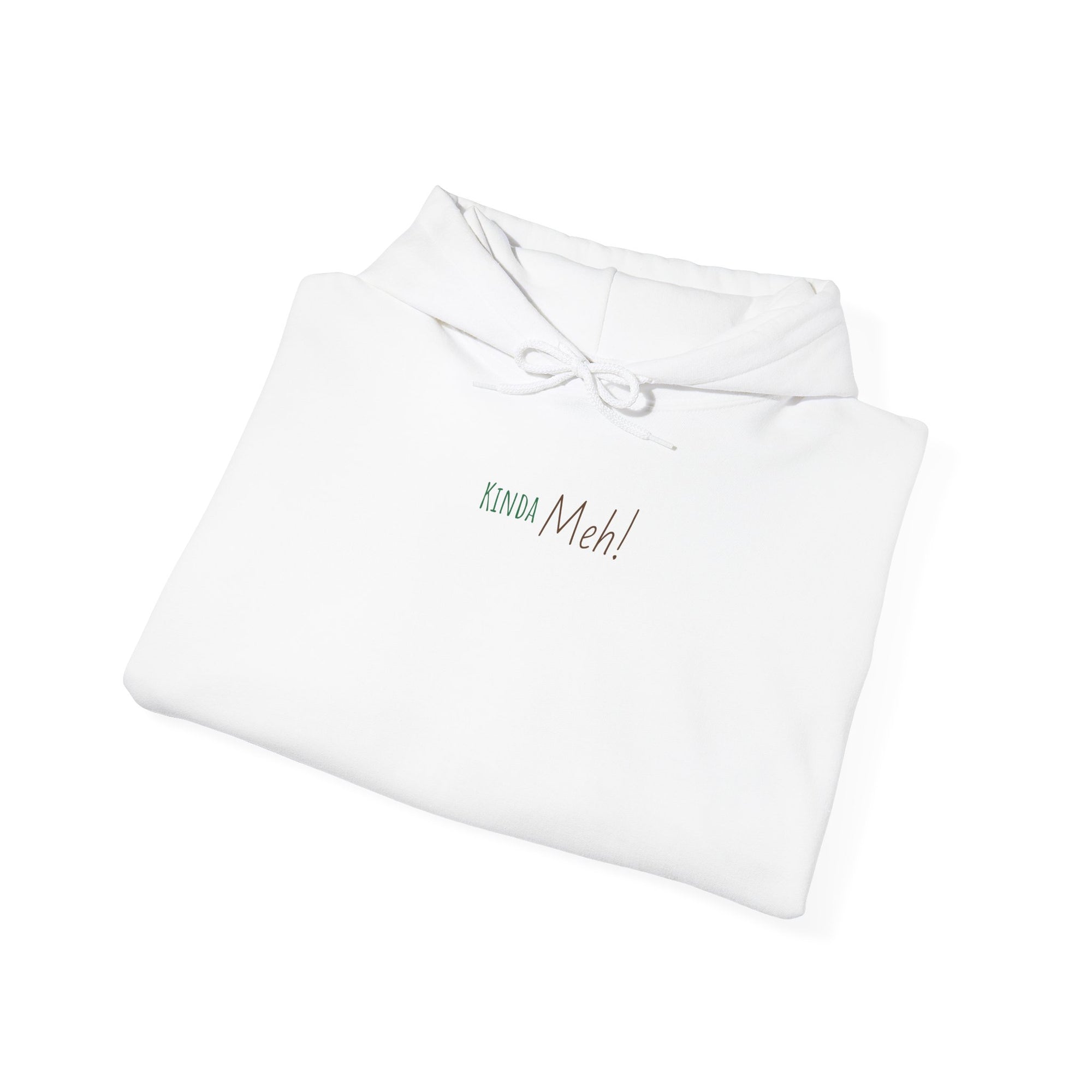 Meh Unisex Hooded Sweatshirt - White