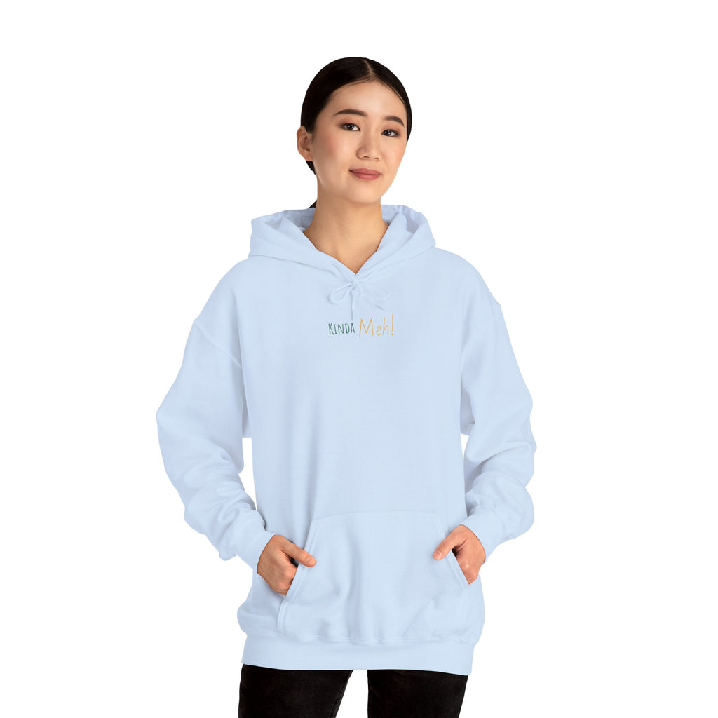 Meh Unisex Hooded Sweatshirt - Light Blue