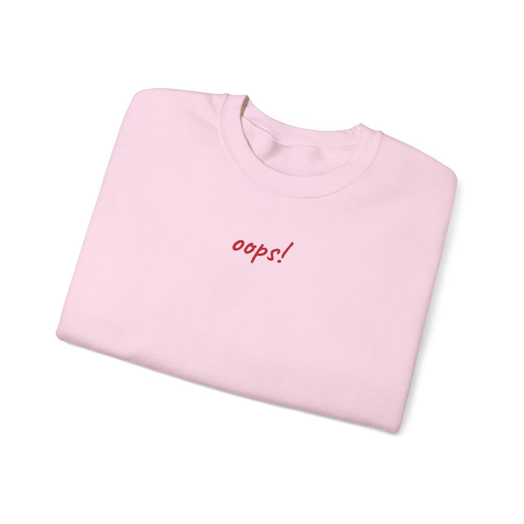 Oops! Unisex Crewneck Sweatshirt - Pink