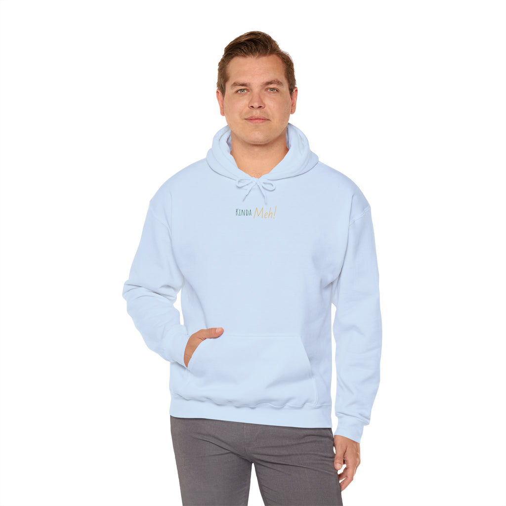 Meh Unisex Hooded Sweatshirt - Light Blue