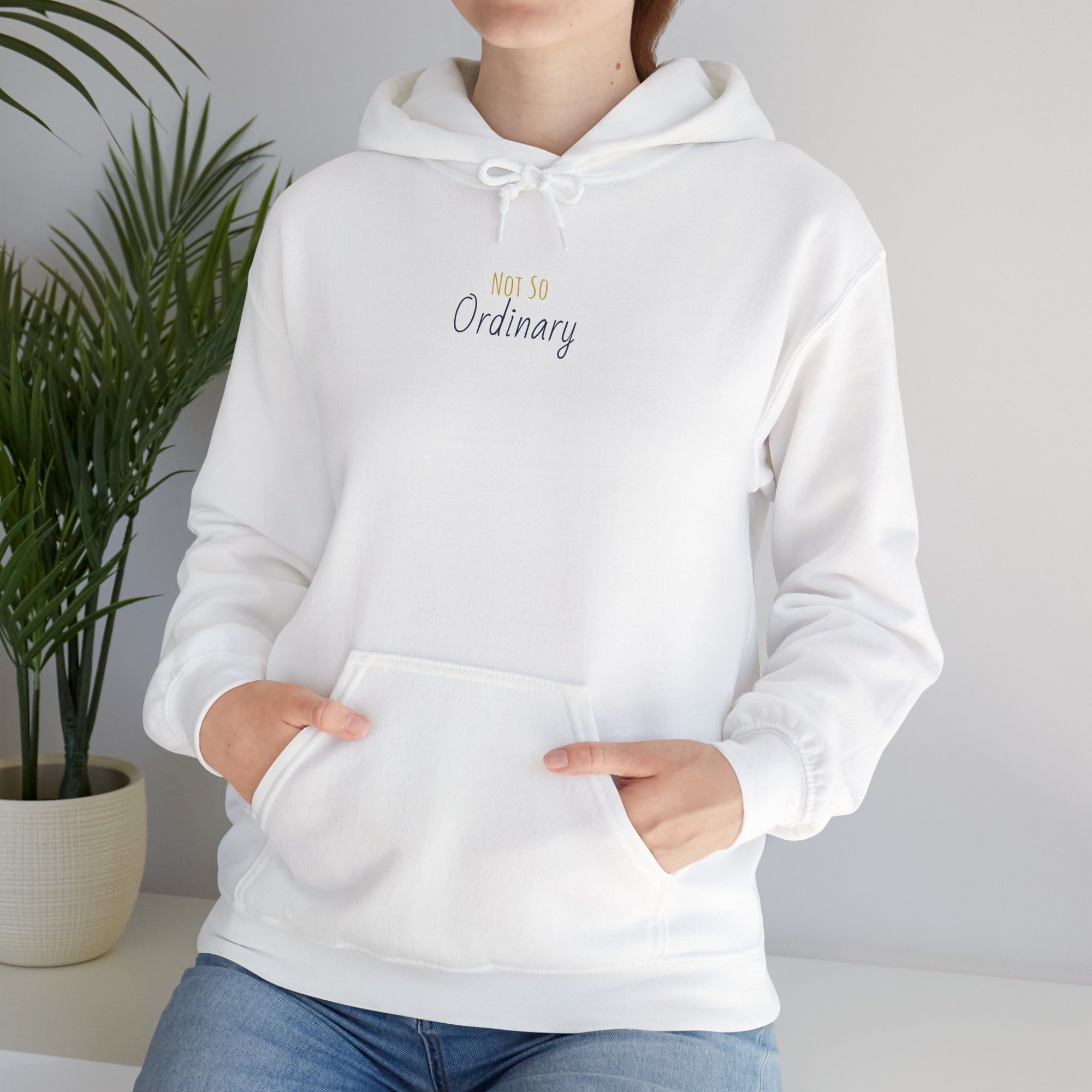 Ordinary Unisex Hooded Sweatshirt - White