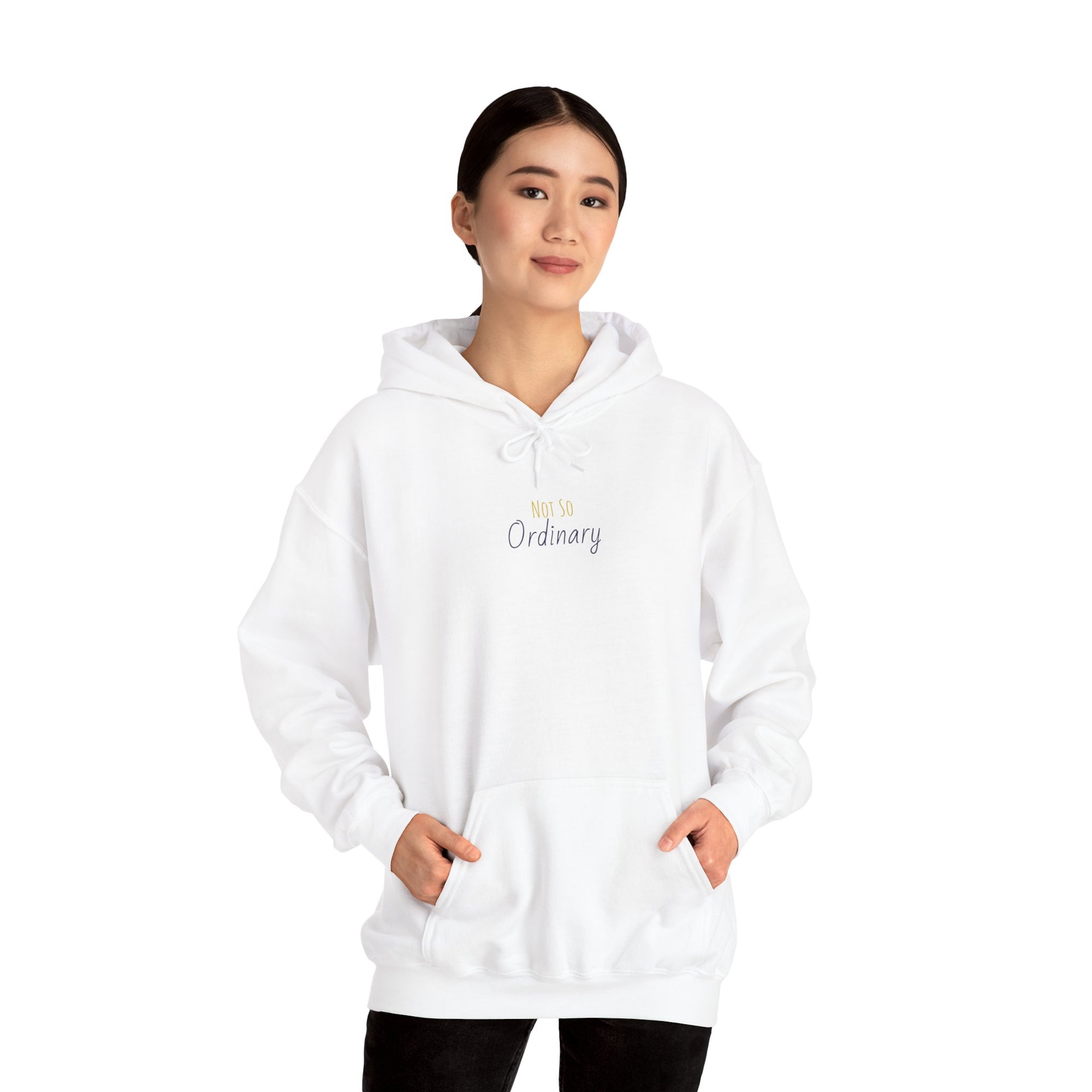 Ordinary Unisex Hooded Sweatshirt - White