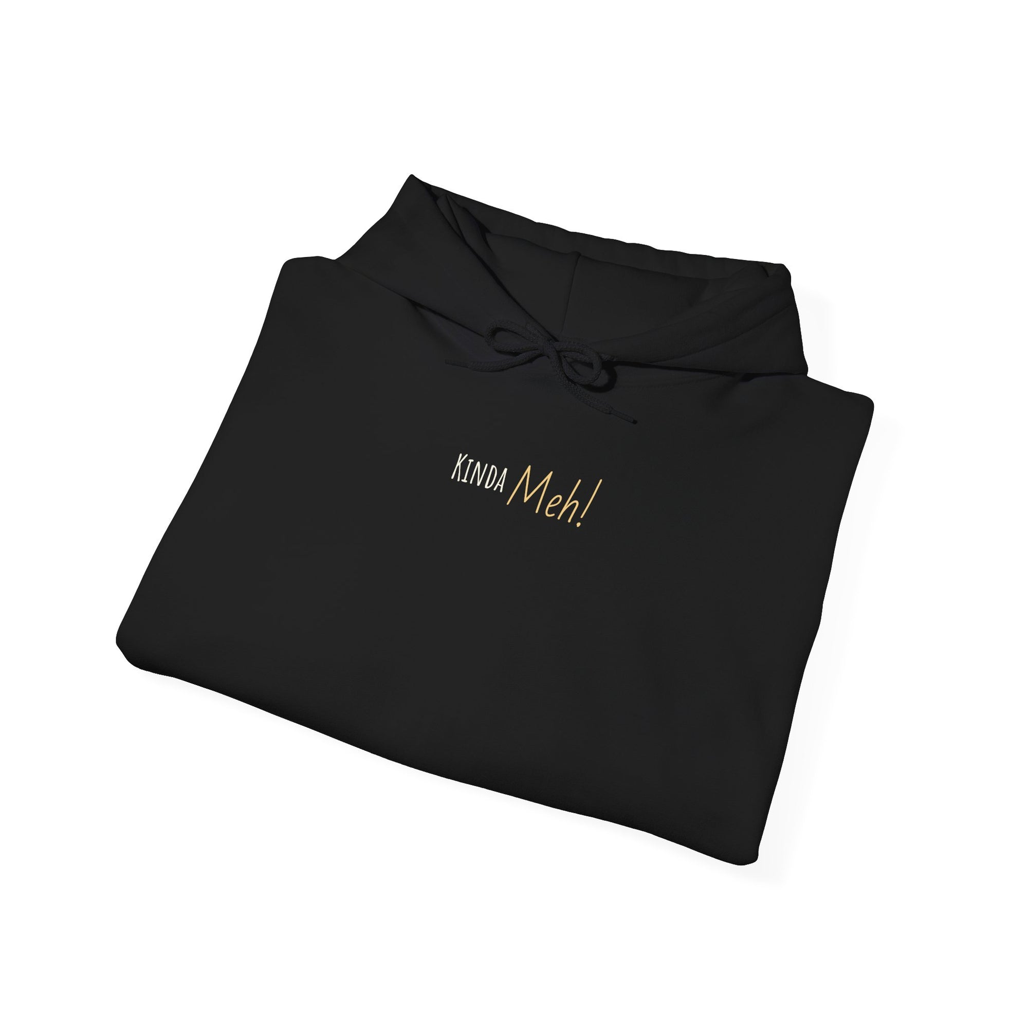 Meh Unisex Hooded Sweatshirt - Black