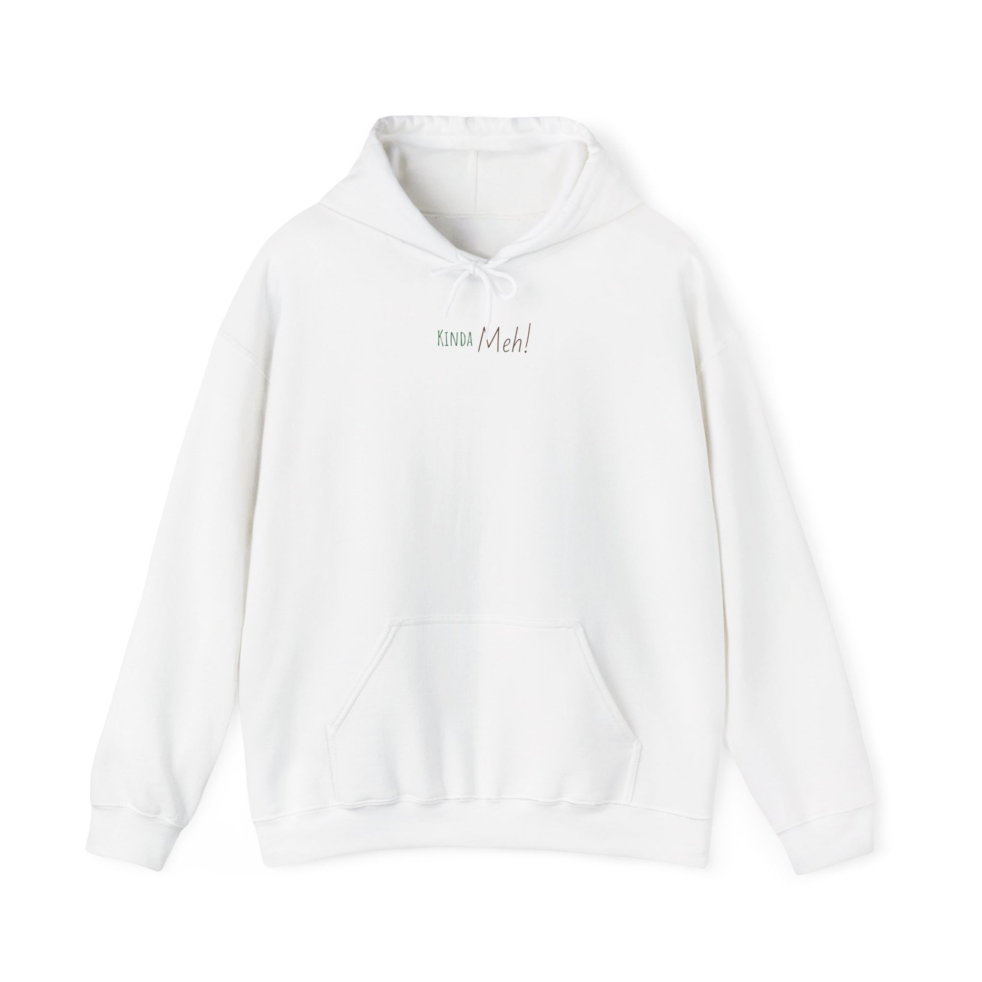 Meh Unisex Hooded Sweatshirt - White