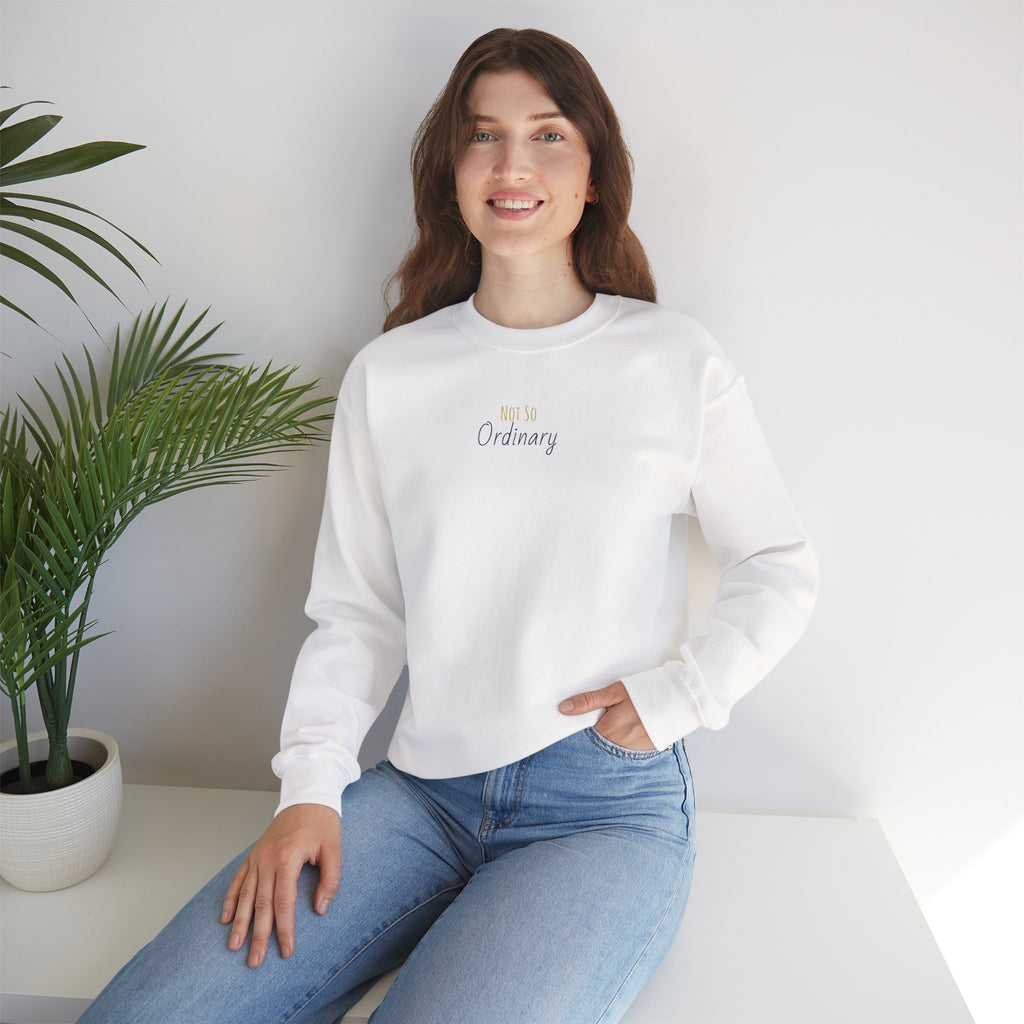 Ordinary Unisex Crewneck Sweatshirt - White