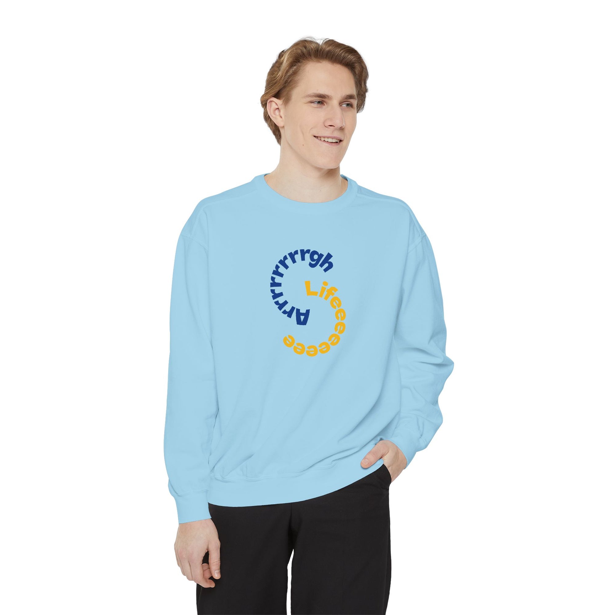 Cozy Garment-Dyed Sweatshirt, Everyday Jumper, Casual Pullover, Comfortable