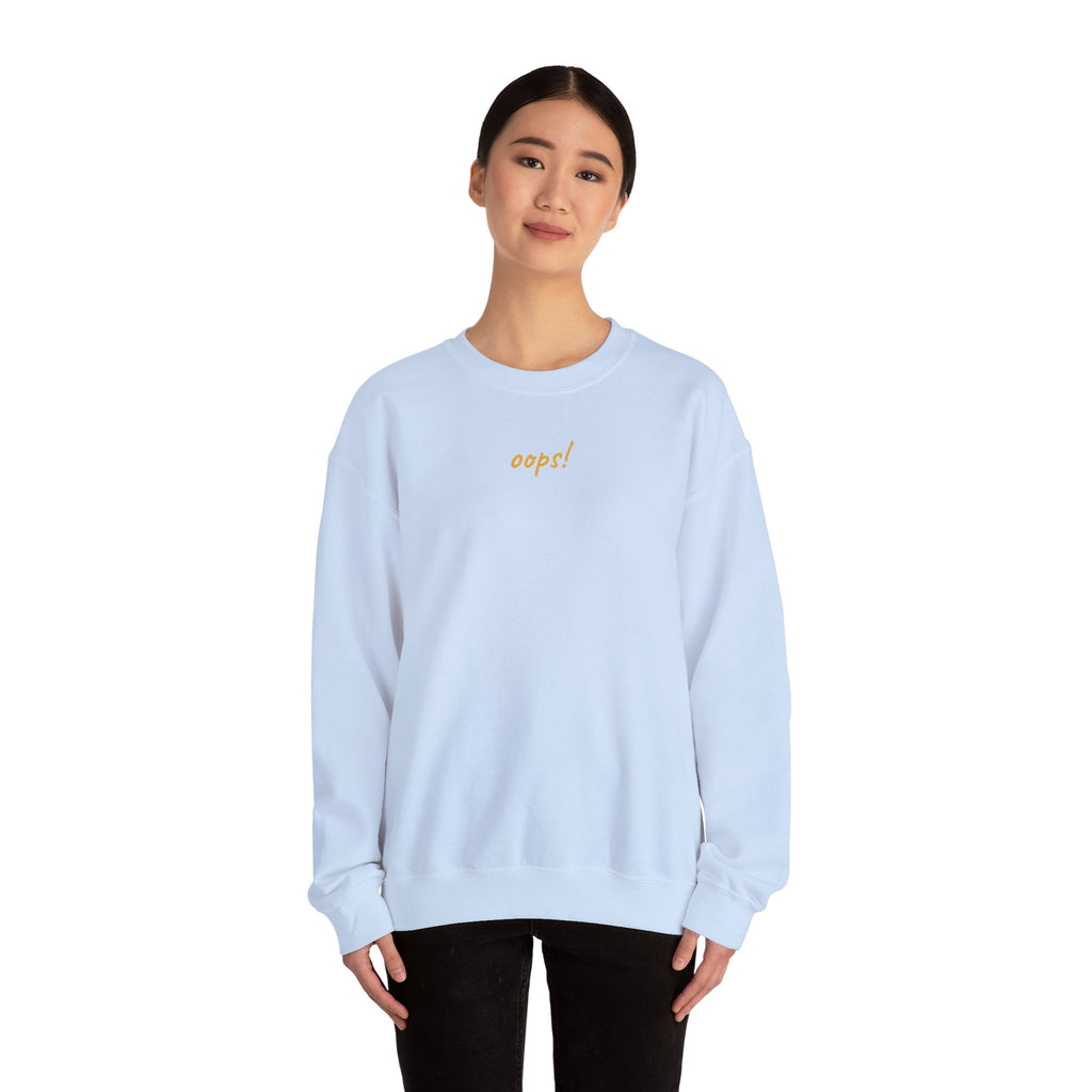 Oops! Unisex Crewneck Sweatshirt - Blue