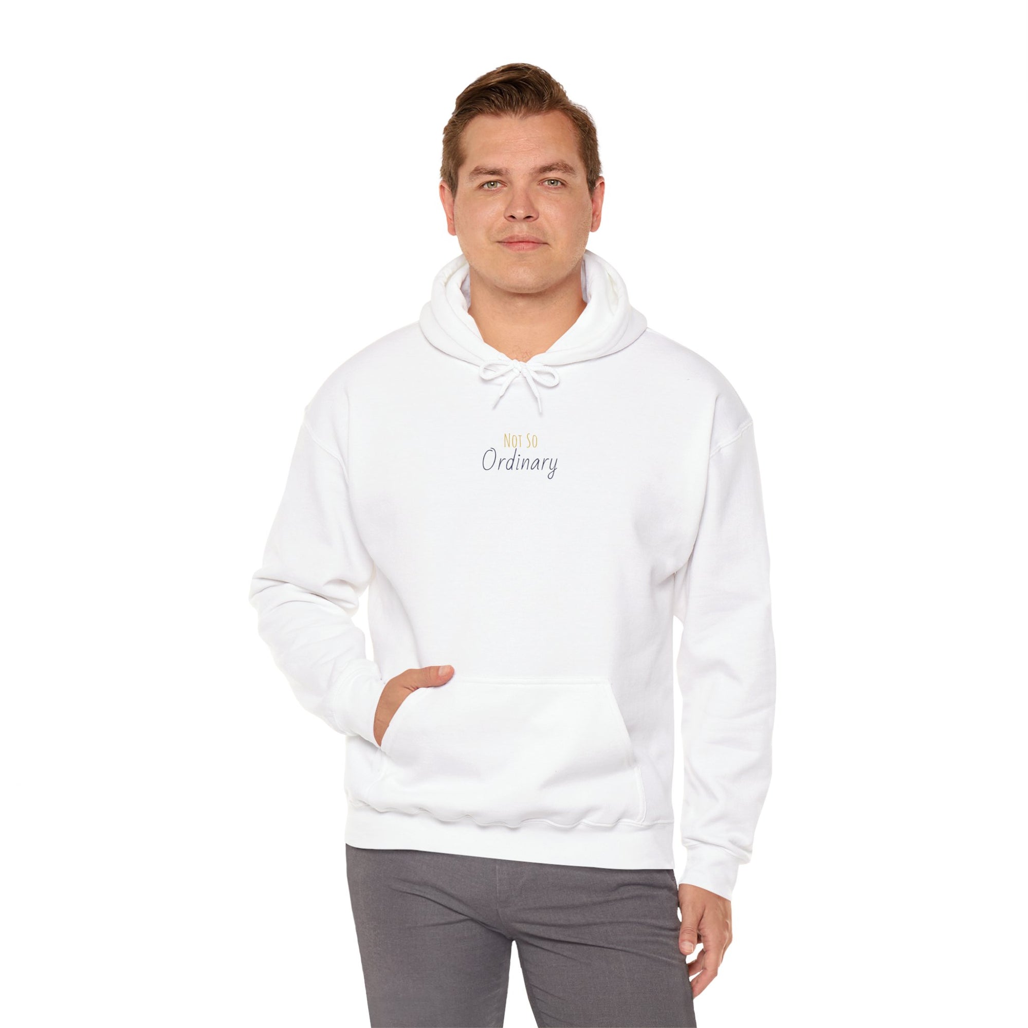 Ordinary Unisex Hooded Sweatshirt - White