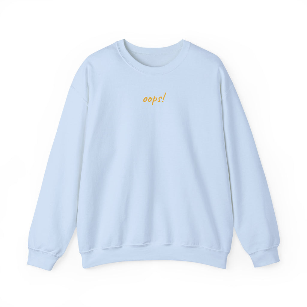 Oops! Unisex Crewneck Sweatshirt - Blue