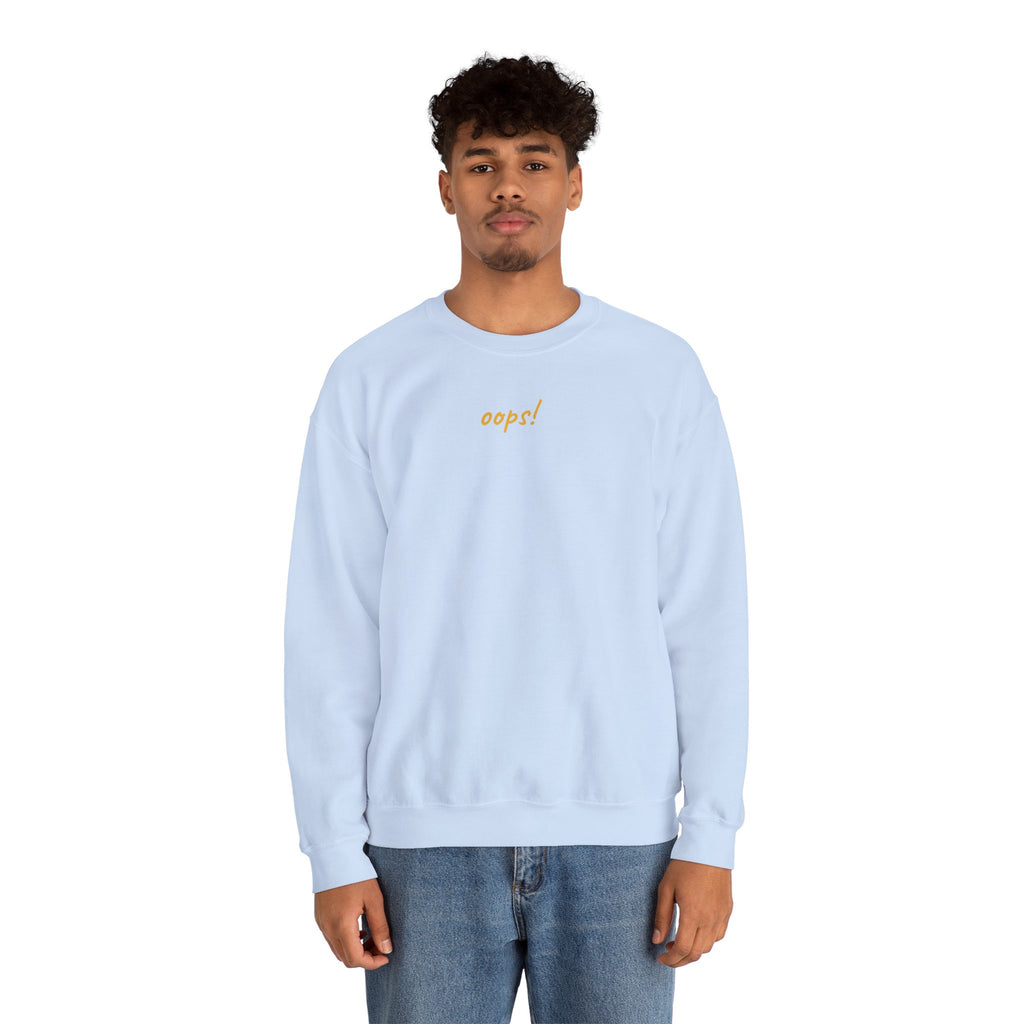 Oops! Unisex Crewneck Sweatshirt - Blue
