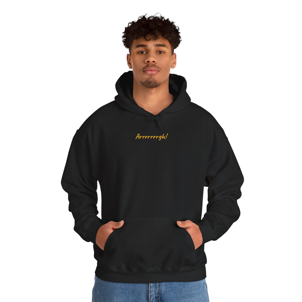 Argh! Unisex Hooded Sweatshirt - Black
