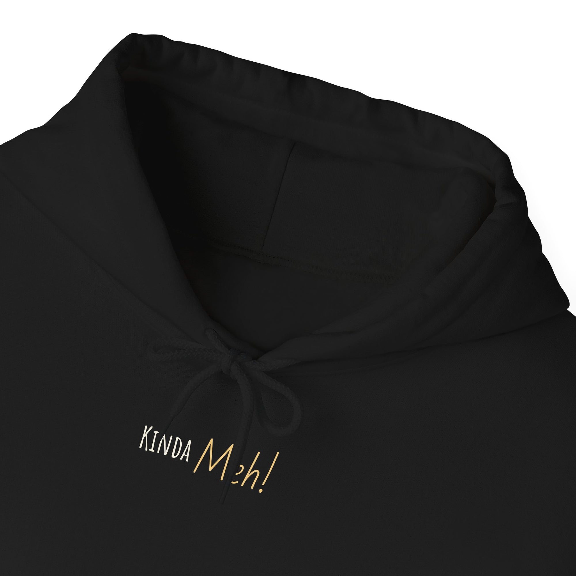 Meh Unisex Hooded Sweatshirt - Black