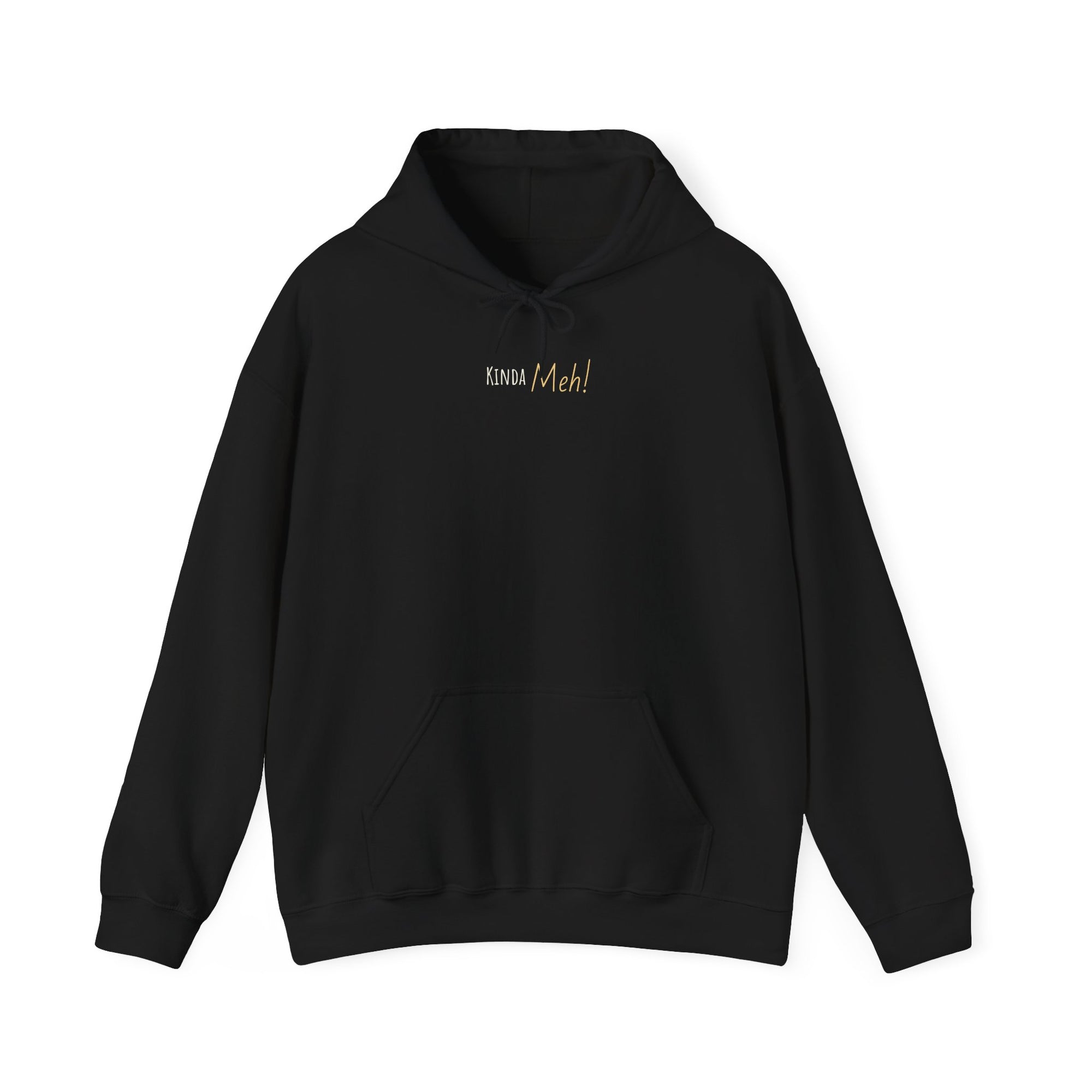 Meh Unisex Hooded Sweatshirt - Black